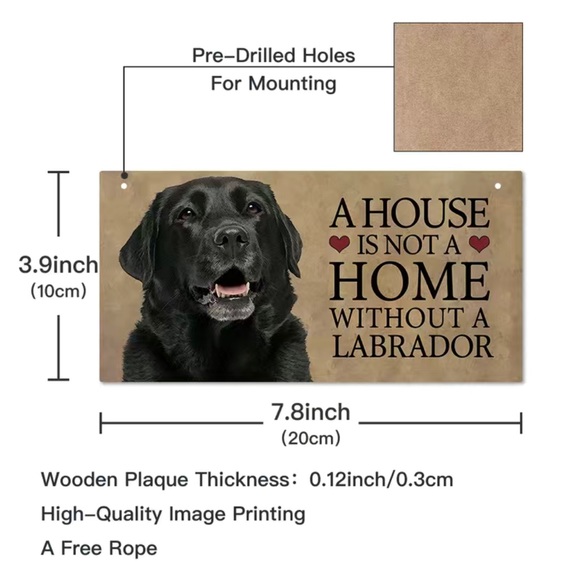 Labrador Wood Sign - Picture 4 of 5